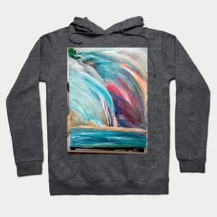 Ideas of Waterfalls Oil Painting Hoodie